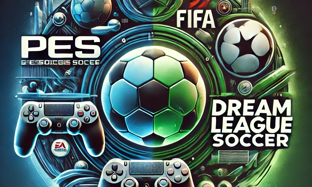 مقارنة بين لعبة فيفا وبيس ودريم ليج